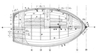 OUGHTRED Acorn Dinghy (Auk) overhead