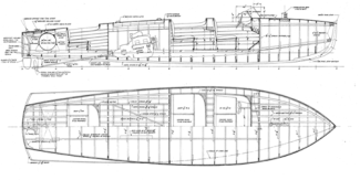 28' Bermuda Runabout overhead