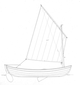 13' Sailing Peapod profile