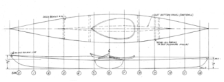 Strip Kayak SKIMALONG II profile and overhead