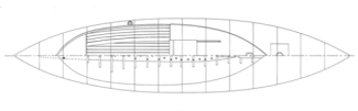 28' Canoe Yawl, Rozinante overhead