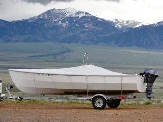 Light weight 18.5ft PT Skiff trailered, easy!