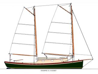Sharpie 31.5 EGRET Sail Plan