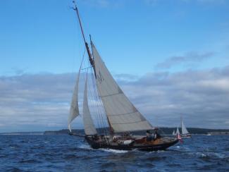 CARLOTTA was designed and built by W.H. Halford in Gloucester, England.