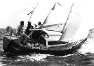FLEETWOOD in the Swiftsure Clallam Bay race, May 25, 1980