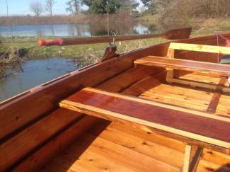 BESS Boat: Seats of Cherry, Cedar and Myrtlewood