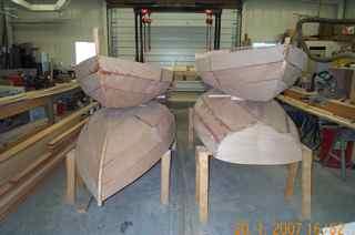 Shellbacks under construction at the Antique Boat Museum 2007