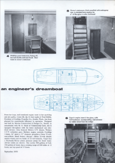 Article about COPRO III's launch and design in The Rudder, Sept. 1958.