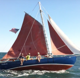 TEAKA, modified L. Francis Herreshoff Wagon Box design.