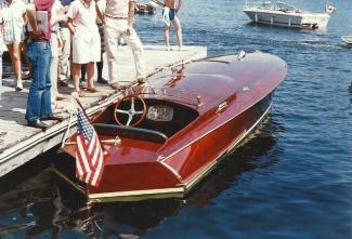 THE SHEIK is a 1985 replica of a 1920s Gold Cup raceboat. 