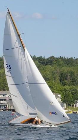 CHARISMA ex-EUNICE is a Boothbay Harbor One Design sloop.