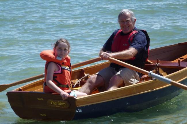 Rick Gower and granddaughter enjoying THE SHIP