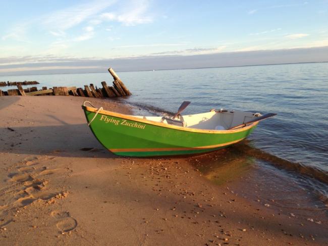 FLYING ZUCCHINI at rest on Great South Bay