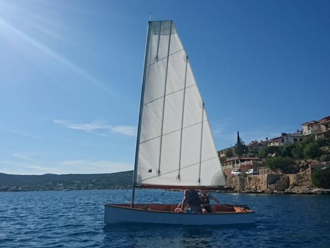 Mebo 12 sailing in Adriatic Sea, Croatia