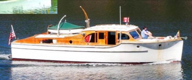 CARLU, 39' Edwin Monk, Sr., power cruiser built by James Chambers.