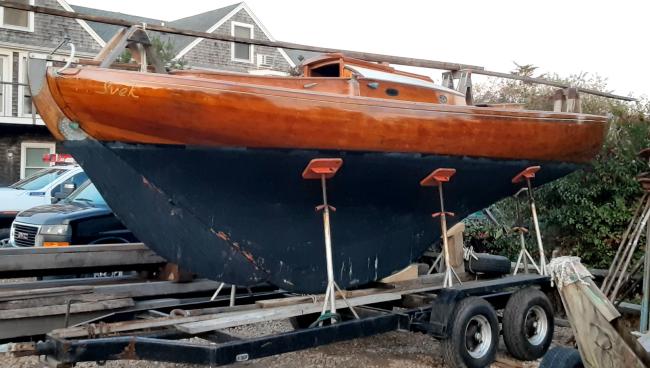 1936  "TUMLAREN" #59 SVEK, on the hard, on the trailer