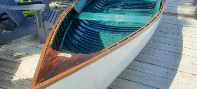 1940 16ft. Hafer rowboat , view of bow