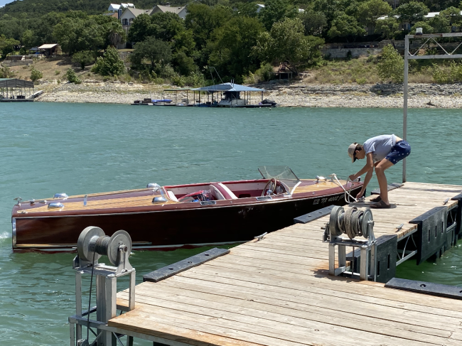 1948 Century 17' Sea Maid, docked starboard side