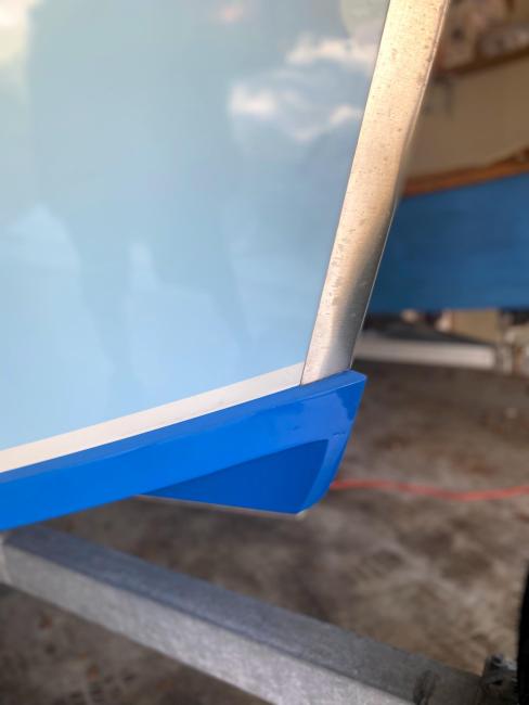 2018 Wooden Seaskiff, up close view underneath