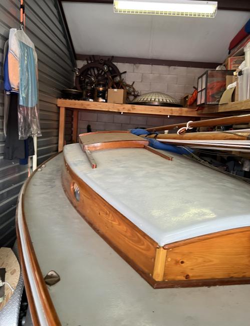 24' Peter van Dine Tancook Whaler, inside, view of top looking towards bow