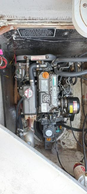 36' DEVLIN TRAWLER, 2012, starboard engine view