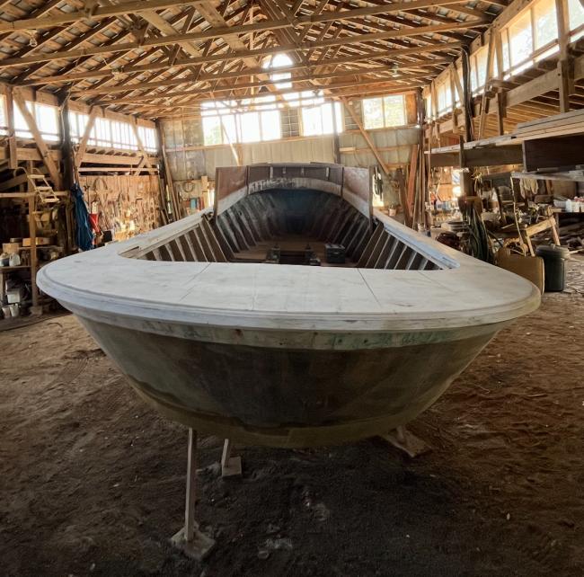 Core Sound Sink Netter style round stern, stern view