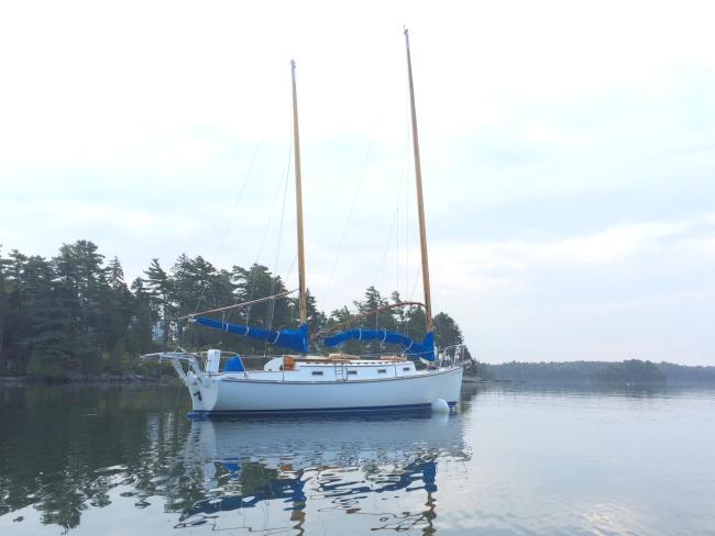 Sister ship of Herreshoff H-31 sv/Dovetail