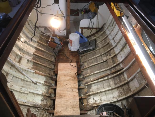 1951 Kettenburg K-38 with trailer, up close at wood