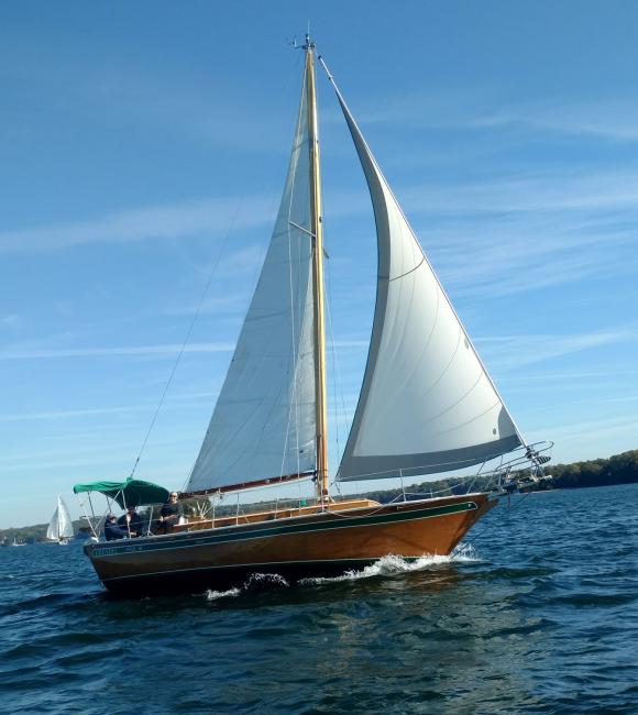 Classic modern Mahogany 33 ft. Sailing Yacht
