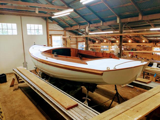 Sanford Alerion #12, inside, looking stern to bow port side