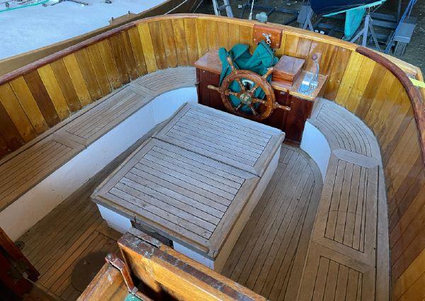 Fenwick Williams 18' Catboat Alden No. 838 with Tender and Brand New Trailer, on deck looking toward stern