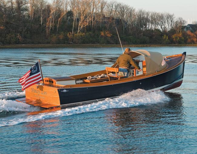 Nancy Lee First Light underway starboard side view