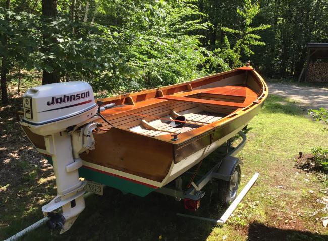 New england classic, engine, stern, and starboard side view