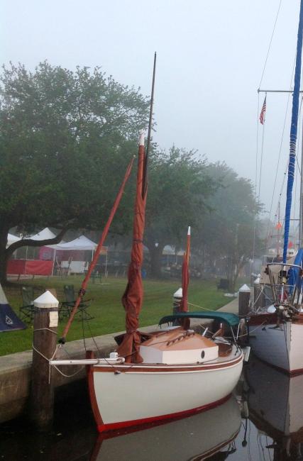 Orbus, in water bow port side view