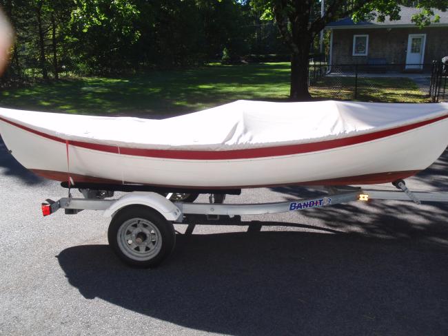 2000 Jim Steele Peapod, on trailer 