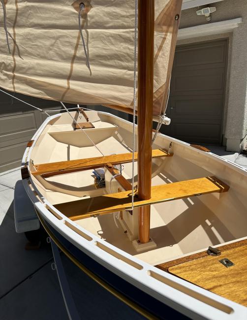 For Sale: 12'-10" Pooduck Skiff, view of inside