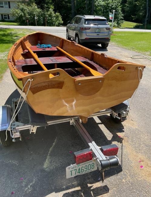 Rowboat and Trailer, view of stern