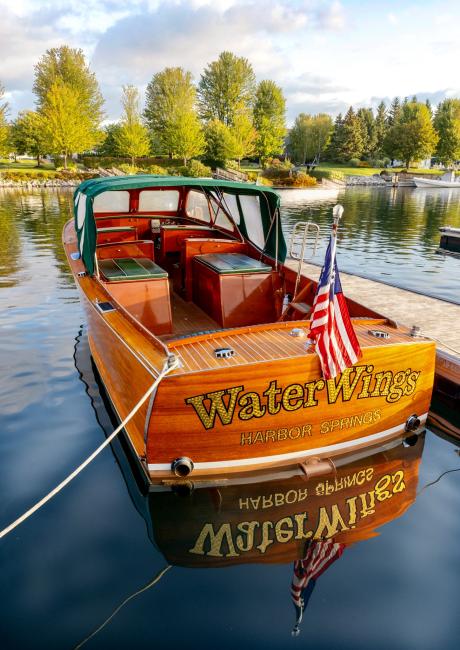 2010 Grand Craft 30 RS Anniversary Edition, in water docked view of stern