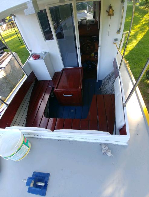 St-Pierre Dory 26' 2005, view from top
