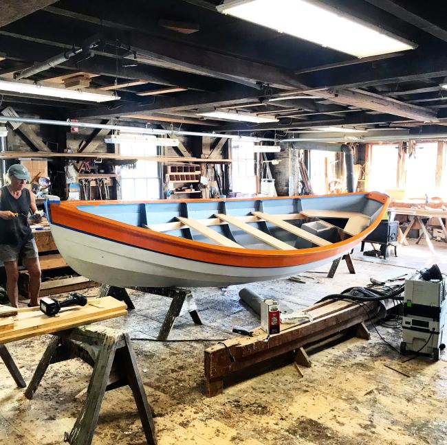 boat on rack