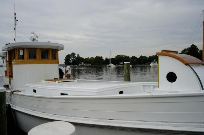1938 65' Chesapeake Bay Buyboat "Choptank", starboard side view