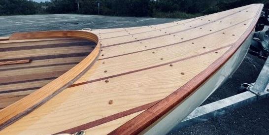 Custom Frieghter Canoe/ 2021/ cold molded/ Masterpiece