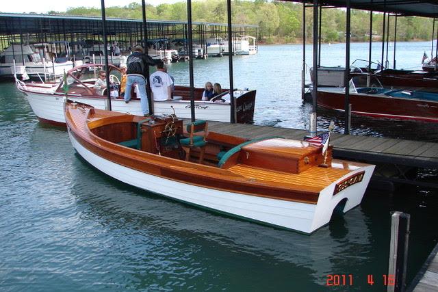 William Hand-like motor launch Custom-built mahogany, palope & cedar William Hand style motor launch, designed by Harry Bryan and owner, and powered by a 4 stoke Honda in stern cabinetry. The launch is on a galvanized, torsion bar suspended trailer with new tires.