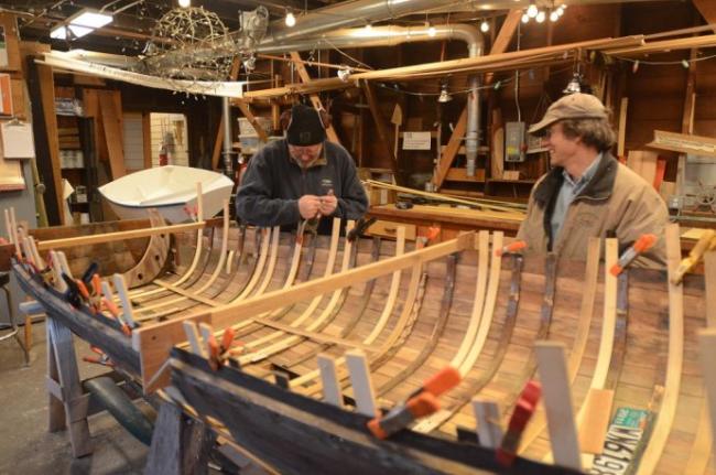 Community boat restoration photo.