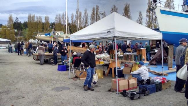 Marine Thrift Swap Meet in Port Townsend, WA.