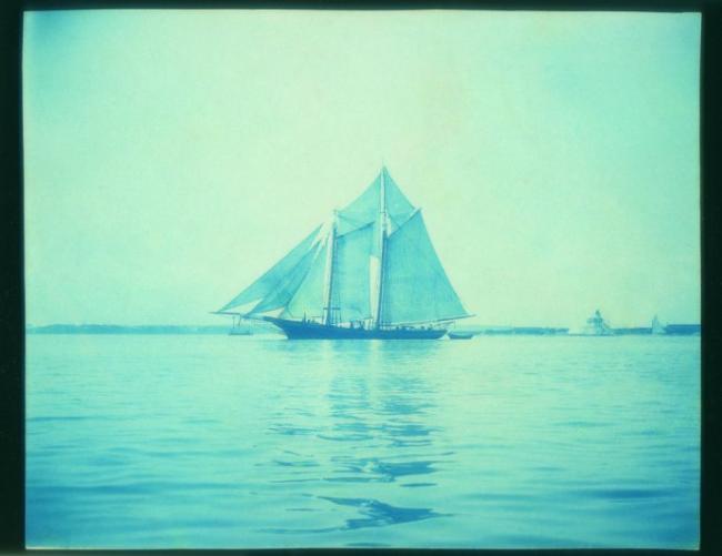 Schooner, late 1800s photo by Edward W. Smith. Courtesy George Zachorne.