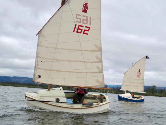 SCAMP sailboats on the Columbia River at Portland