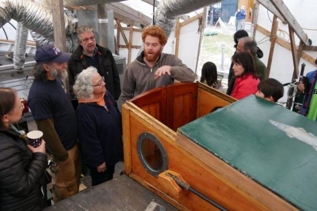 Hudson River sloop CLEARWATER Open Boat.