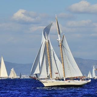 SILVER HEELS, a 42' Murray G. Peterson Coaster-type schooner.