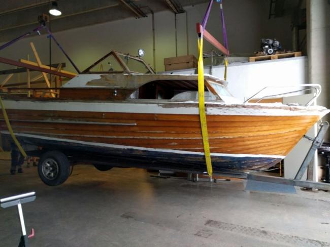 Melaisa De Lux undergoing full restoration at Wilenius Shipyard Porvoo, Finland